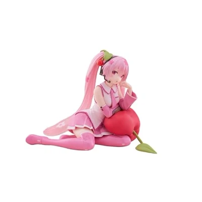 Afbeelding van Hatsune Miku PVC Statue Desktop Cute Figure Sakura Cherry Cushion Ver. 13 cm