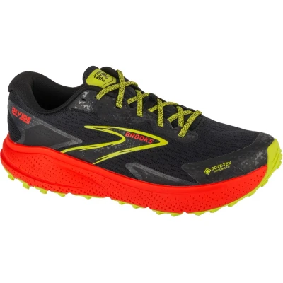Afbeelding van Brooks Divide 5 GTX Trail hardloopschoenen, Heren, Maat: 42, Black cherry lime Polyester