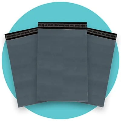 Afbeelding van triplast 200 stuks verzendtassen kunststof grijs 12,5 x 43 cm