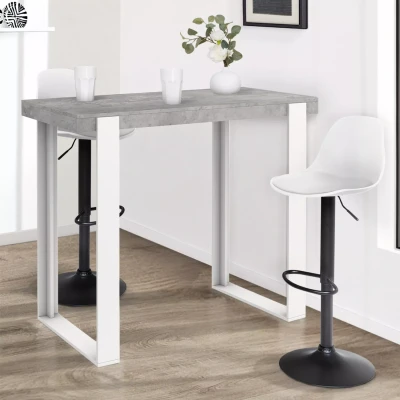 Afbeelding van PHOENIX betonnen en witte bartafel 113 cm