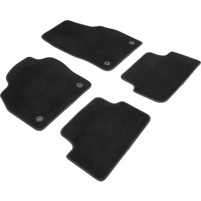 Afbeelding van WALSER Premium 80836 Vloermatset Polyester, PU (Polypropyleen) voor en achter Antraciet/Zwart Op maat gemaakt