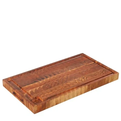 Afbeelding van Zassenhaus snijplank van acaciahout, met sapgroef, keukenplank hout, hout voor vlees, hardhout uit bronnen