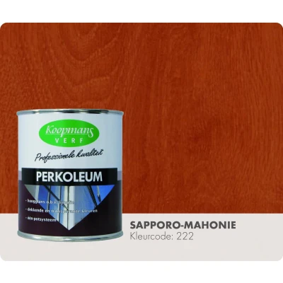 Afbeelding van Koopmans Perkoleum Hoogglans Transparant 0,75 ltr 222 sapporo mahonie Buitengevel &amp; Tuin