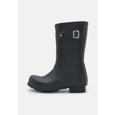 Afbeelding van Hunter Original Short Regenlaarzen, Heren, Maat: 40/41, Navy Natuurrubber