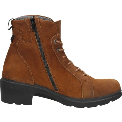 Afbeelding van Wolky Veterschoenen Midi cognac nubuck