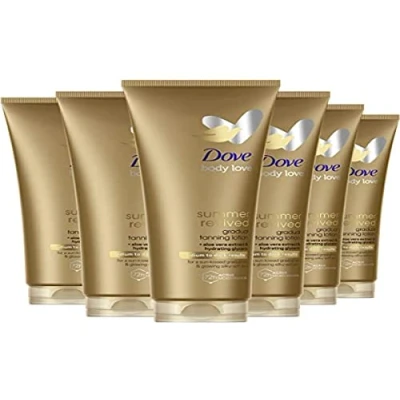 Image de 6x Dove Zelfbruinende Bodylotion Summer Revived Medium Dark 200 ml Multipack