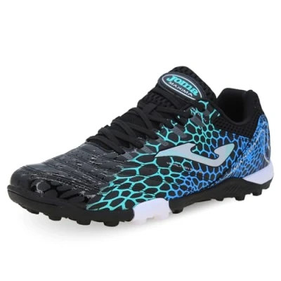Afbeelding van Joma Maxima Voetbalschoenen voor kunstgras, Heren, Maat: 44, Black/turquoise Textiel/ synthetisch