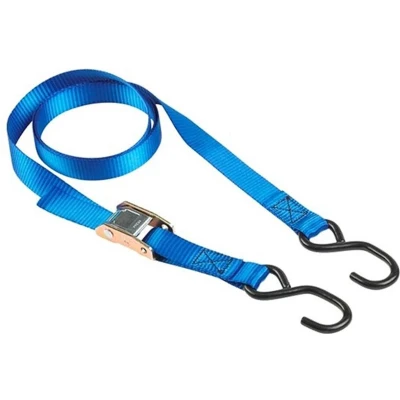 Afbeelding van MasterLock Spanband met S haak en gesp blauw 2,5m x 35 mm