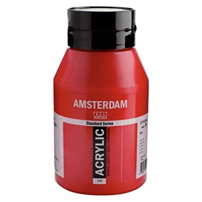 Afbeelding van Amsterdam Acrylverf 318 Karmijn 1L