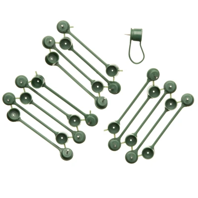 Afbeelding van Nature Plantenklemmen Klim En Geleide Artikel 0.6x0.8x6 cm Groen 15 stuks