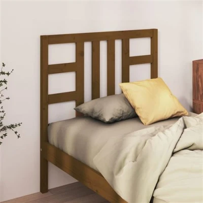 Afbeelding van Hoofdbord 81x4x100 cm massief grenenhout honingbruin
