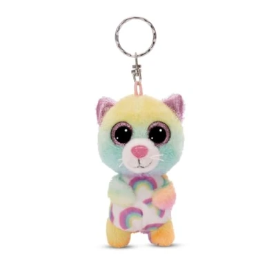Afbeelding van GLUBSCHIS kat Miss Mellie sleutelhanger 9 cm kleurrijk