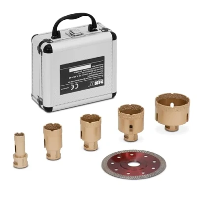 Afbeelding van MSW Set diamantboren voor haakse slijpers 20 / 35 40 50 68 mm diamantdoorslijpschijf 115