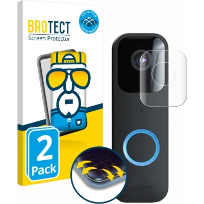 Afbeelding van BROTECT Screenprotector voor Blink Video Doorbell Folie Beschermfolie transparant volledig dekking (2 Stuks)