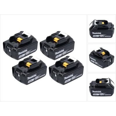 Afbeelding van Makita accuset 4x BL 1850 B 18 V 5.0 Ah / 5000 mAh Li Ion accu ( 197280 8 )