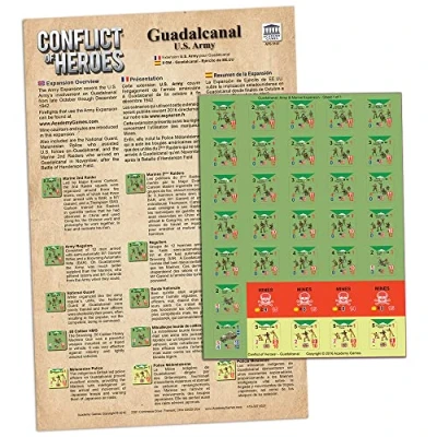 Afbeelding van Conflict of Heroes: Guadalcanal Army Uitbreiding Academy Games Engelstalige Editie