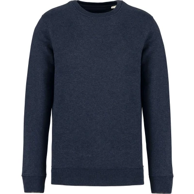 Afbeelding van Native Spirit Ecologische uniseks sweater met ronde hals NS400 Navy blue heather