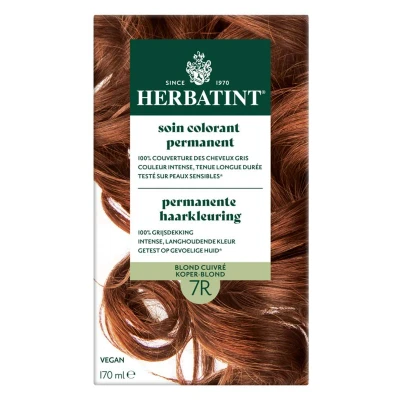Afbeelding van Herbatint Permanente Haarkleuring 7R Koper Blond