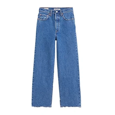 Image de Levi&#039;s Ribcage Straight Ankle Jeans Femme, Jazz Pop, 23W / 29L