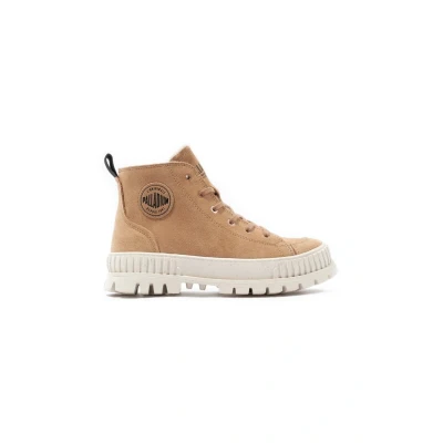 Afbeelding van Palladium Pallashock ZIP WARM Sneakers hoog, Maat: 39, Brown Leer
