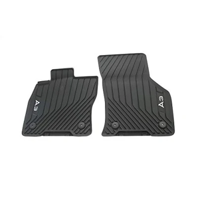 Image de Audi 8Y1061501041 Lot de 2 tapis sol en caoutchouc à l&#039;avant avec inscription A3 Ne convient pas pour hybride doux et eTFSI