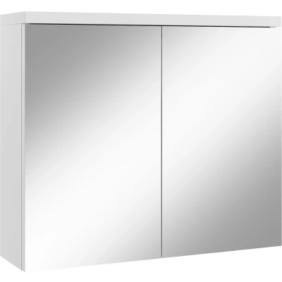 Afbeelding van Badplaats Spiegelkast Toledo 80 x 20 60 cm Wit Badkamerkast Badkamer