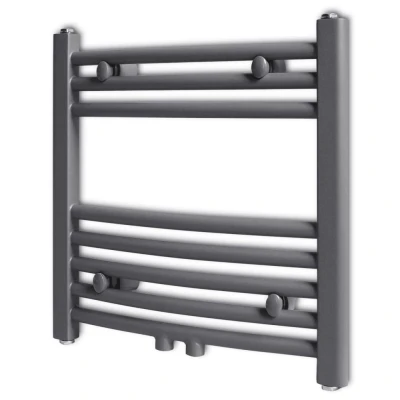 Afbeelding van Radiator / handdoekenrek gebogen 480x480 mm grijs