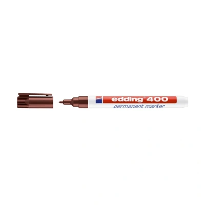 Image de Edding 400 marqueur permanent (1 mm ogive) marron