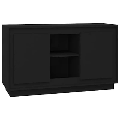 Image de vidaXL Buffet Noir 102x35x60 cm bois d&#039;ingénierie831878