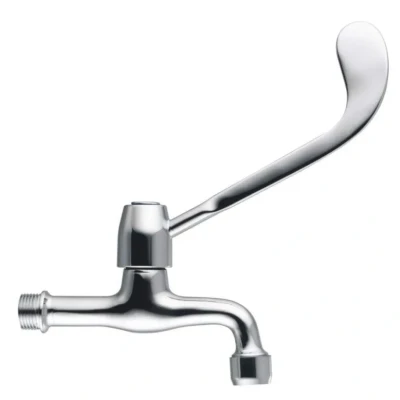 Afbeelding van PB Clinic mindervaliden muur fonteinkraan koud water kraan met lange hendel chroom klein model 1208956279
