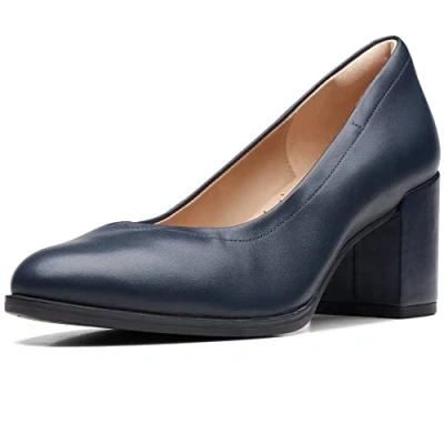 Afbeelding van Clarks FREVA55 Court D Klassieke pumps, Dames, Maat: 36, Blue Leer