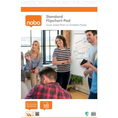 Afbeelding van Nobo standaard papierblok voor flipcharts, ft 65 x 95 cm, blok van 50