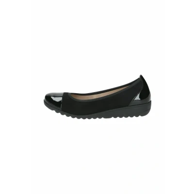 Afbeelding van Caprice Ballerina&#039;s, Dames, Maat: 39, Black sue comb Leer