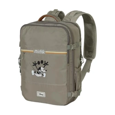 Afbeelding van Karactermania Disney Mickey Mouse Mercury Cabin Rugzak Backpack Gezicht Lichtgewicht Handbagage Beige