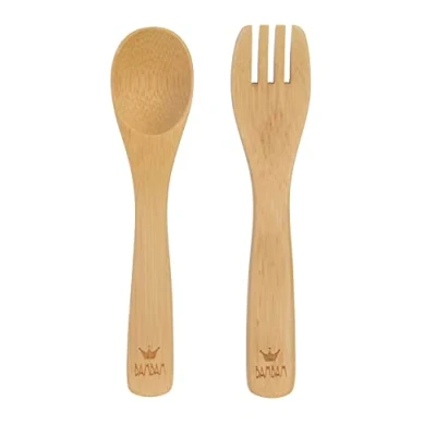 Afbeelding van BamBam Bamboe Babybestek vork &amp; lepel Baby cadeau