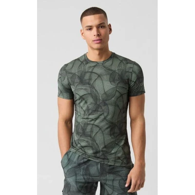 Afbeelding van Björn Borg ACE Printed Tshirt print, Heren, Maat: Large, Green