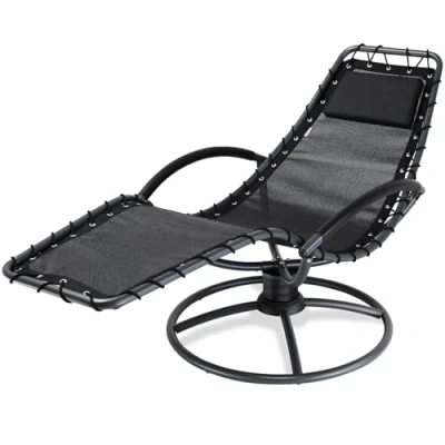 Afbeelding van Casaria Ligstoel Eve 360 draaibaar incl. Kussen Antraciet