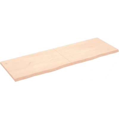 Afbeelding van vidaXL Wastafelblad 180x60x4 cm onbehandeld massief hout