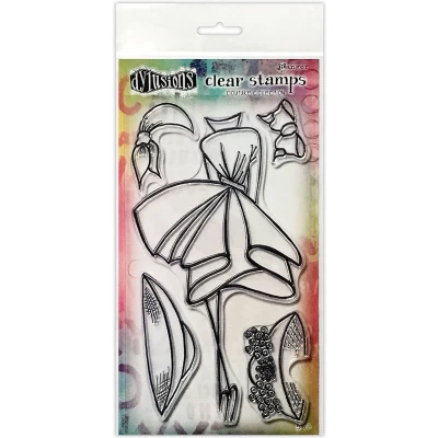 Afbeelding van Ranger Dylusions Couture Clear Stamp Walk in the Park DYB78401 Dyan Reaveley (10 21)