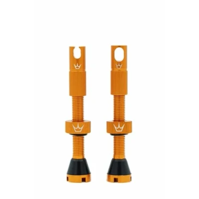 Afbeelding van Peaty&#039;s Tubeless Ventiel Chris King (MK2) 60mm Oranje