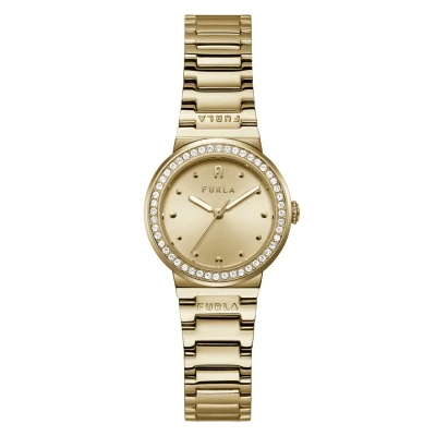Afbeelding van Furla Tortona Horloge, Dames, Maat: One Size, Gold tone