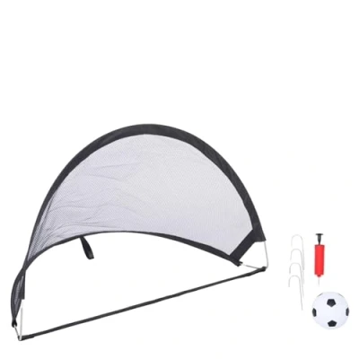 Afbeelding van Dunlop 2 Pop up doeltjes met mini bal en handpomp 60x40x40cm