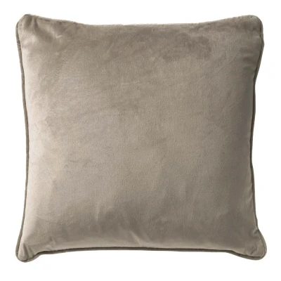 Afbeelding van Dutch Decor FINN Sierkussen 45x45 cm velvet effen kleur Driftwood taupe