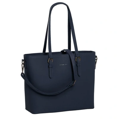 Afbeelding van Daniel Ray Lithgow Hand &amp; Schoudertas Shopper 15,6 inch Laptopvak Ideale School Werk Tas Tote Bag Donkerblauw