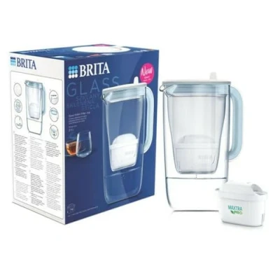 Afbeelding van Brita Glass + 1 filtr MAXTRA PRO Pure Performance niebieski