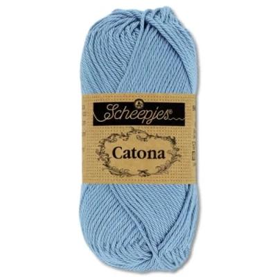 Afbeelding van Frida&#039;s Wollhaus Scheepjes Catona Amigurumi, 50 g, 100% katoen, gebreid, 109 kleuren (247 Bluebird)