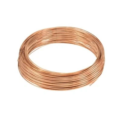 Afbeelding van QWORK® Puur koperdraad T2, diameter 3 mm, lengte 10 m, voor knutselen, elektrotechniek, doe het zelf