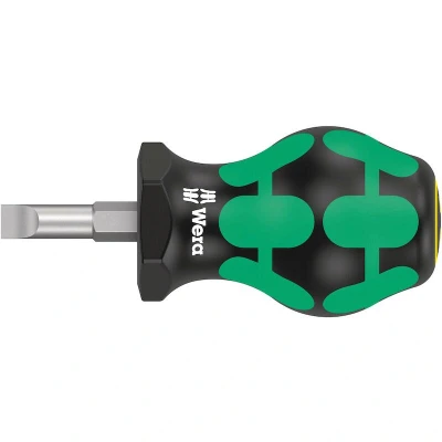 Afbeelding van Wera 335 Stubby Platte schroevendraaier Kopbreedte: 6.50 mm Koplengte: 25