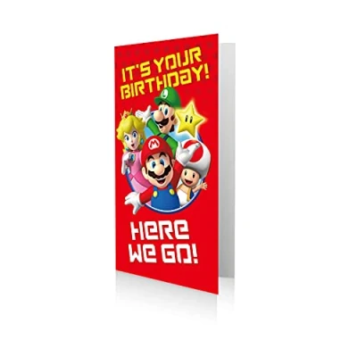 Afbeelding van Super Mario verjaardagskaart, It&#039;s Your Birthday!