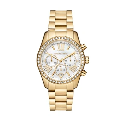 Afbeelding van Michael Kors dames Lexington horloge MK7241 in de kleur Goud